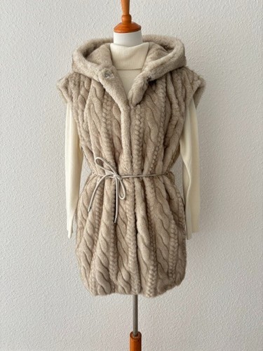 Liu weste jacke - liu, creme