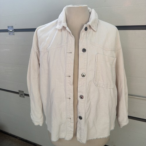 Zara cordjacke cordhemd creme - cordjacke,