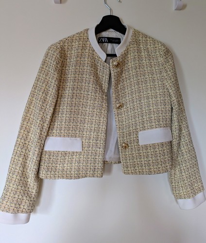 Zara damen jacke blazer tweed - damen,