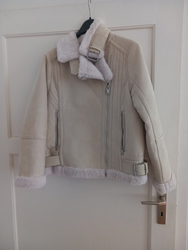 Damen jacke biker creme - biker, fell
