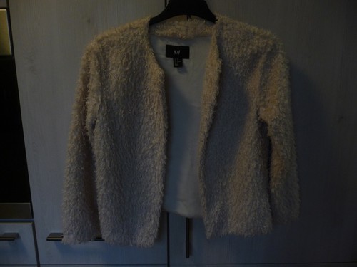 Kurze jacke creme offen - h&m,