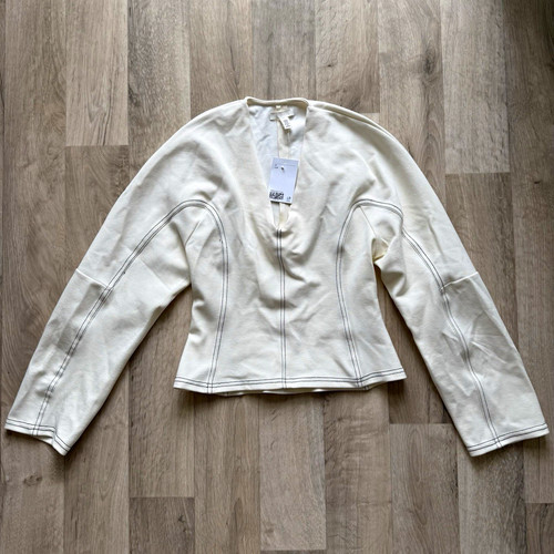 Damen jacke kurz creme - jacke,