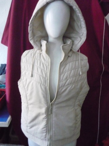 ärmellose jacke beige - ärmellose, beige/creme