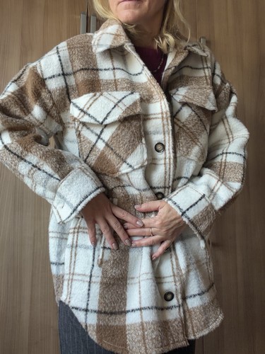 Herbsttrend karojacke beige - herbsttrend,